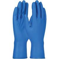 Gants Grippaz, Petit, Nitrile, 8 mils, Sans poudre, Bleu Meunier Outillage Industriel