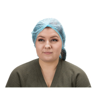 Bonnet bouffant pliss&eacute;, Polypropyl&egrave;ne, 24", Bleu Meunier Outillage Industriel