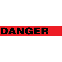 Floor Safety Tape, 3" x 54', Vinyl, Black/Red Meunier Outillage Industriel