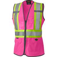 139PK Veste de s&eacute;curit&eacute; pour femme, Rose, T-petit, Polyester Meunier Outillage Industriel