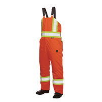 Lined Safety Overalls, Polyester/Polyurethane, Large, High Visibility Orange Meunier Outillage Industriel