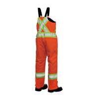 Lined Safety Overalls, Polyester/Polyurethane, Large, High Visibility Orange Meunier Outillage Industriel