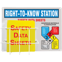 Station d'information de style panier en aluminium, Anglais, Compris reliures Meunier Outillage Industriel