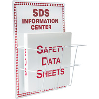 Station de type panier en aluminium pour les fiches signal&eacute;tiques, Anglais, Compris reliures Meunier Outillage Industriel