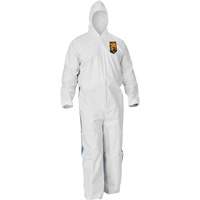 Kleenguard A40 Coveralls with Breathable Back, Large, Blue/White, Microporous/SMS Meunier Outillage Industriel