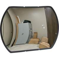 Roundtangular Convex Mirror with Bracket, 12" H x 18" W, Indoor/Outdoor SGI561 | Meunier Outillage Industriel
