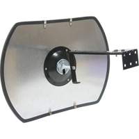 Roundtangular Convex Mirror with Bracket, 24" H x 36" W, Indoor/Outdoor SGI564 | Meunier Outillage Industriel