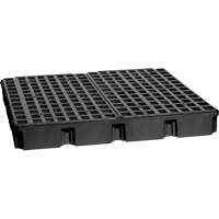 Plateforme de d&eacute;versement modulaire, Capacit&eacute; de d&eacute;versement 60,5 gal. US, 51,5'' x 51,5'' x 6,5" Meunier Outillage Industriel
