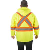 RZ1000 Rain Jacket, Polyester, Small, High Visibility Lime-Yellow Meunier Outillage Industriel