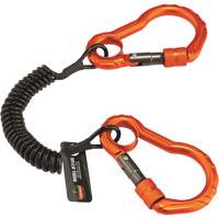 Longe porte-outils Squids 3166, Spirale, Mousqueton double Meunier Outillage Industriel