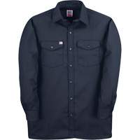 Long-Sleeved Twill Work Shirt, Men's, 4X-Large, Navy Blue Meunier Outillage Industriel