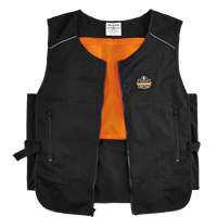 Chill-Its&reg; 6255 Lightweight Phase Change Cooling Vest, Small/Medium, Black Meunier Outillage Industriel