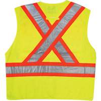 Safety Vest, High Visibility Lime-Yellow, 2X-Large/3X-Large, Polyester Meunier Outillage Industriel