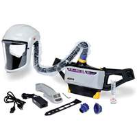 Versaflo Powered Air Purifying Respirator Painter's Kit, Headcover & Faceshield, Lithium-Ion Battery Meunier Outillage Industriel