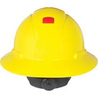 Casque de s&eacute;curit&eacute; &agrave; bordure compl&egrave;te avec capteur Uvicator, Suspension Rochet Meunier Outillage Industriel
