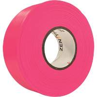 Flagging Tape, 1.1875" W x 164' L, Fluorescent Pink Meunier Outillage Industriel