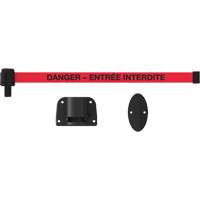 Plus Wall Mount Barrier System, Plastic, Screw Mount, 15', Red Tape SGQ823 | Meunier Outillage Industriel