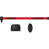 Plus Wall Mount Barrier System, Plastic, Screw Mount, 15', Red Tape SGQ824 | Meunier Outillage Industriel