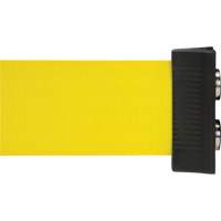 Wall Mount Barrier with Magnetic Tape, Steel, Screw Mount, 7', Yellow Tape Meunier Outillage Industriel