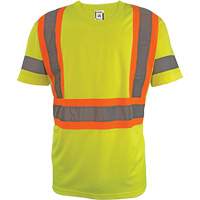 Chemise de s&eacute;curit&eacute; &agrave; manches courtes, Polyester, 2T-Grand, Jaune lime haute visibilit&eacute; Meunier Outillage Industriel
