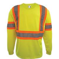 Long Sleeve Safety Shirt, Polyester, 2X-Large, High Visibility Lime-Yellow SGS072 | Meunier Outillage Industriel