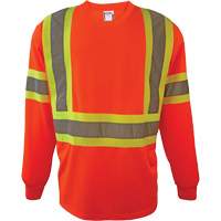 Long Sleeve Safety Shirt, Polyester, 2X-Large, High Visibility Orange SGS080 | Meunier Outillage Industriel