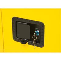 Flammable Storage Cabinet, 12 gal., 1 Door, 23" W x 35" H x 18" D Meunier Outillage Industriel