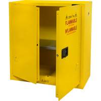 Flammable Storage Cabinet, 30 gal., 2 Door, 43" W x 44" H x 18" D SGU465 | Meunier Outillage Industriel