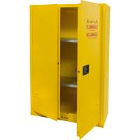 Flammable Storage Cabinet, 45 gal., 2 Door, 43" W x 65" H x 18" D SGU466 | Meunier Outillage Industriel