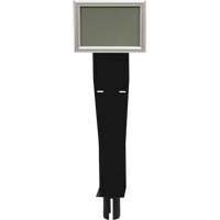 Sign & Dispenser Holder for Crowd Control Post, Black SGU791 | Meunier Outillage Industriel