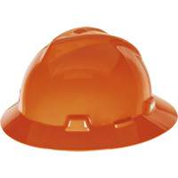 Casque de s&eacute;curit&eacute; &agrave; fente et bordure compl&egrave;te V-Gard, R&eacute;pond aux normes CSA type 1, Suspension Glissement rapide, Non ventil&eacute; Meunier Outillage Industriel