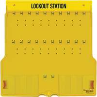 Trilingual Covered Lock Station, None Padlocks, 20 Padlock Capacity, Padlocks Not Included SGW125 | Meunier Outillage Industriel