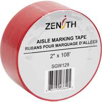 Ruban pour marquage d'all&eacute;es, 2" x 108', PVC, Rouge Meunier Outillage Industriel