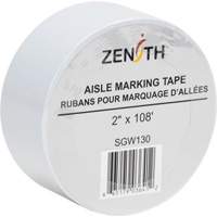 Ruban pour marquage d'all&eacute;es, 2" x 108', PVC, Blanc Meunier Outillage Industriel