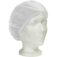 Bonnet bouffant pliss&eacute; Ronco Care, Polypropyl&egrave;ne, 24", Blanc Meunier Outillage Industriel