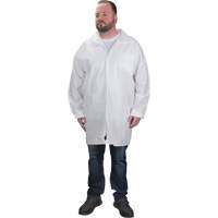 Protective Lab Coat, Microporous, White, Small SGW617 | Meunier Outillage Industriel