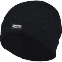 Lined Cuff Tuque, Thinsulate™ Lining, One Size, Black SGW712 | Meunier Outillage Industriel