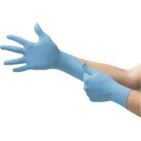N20 Disposable Gloves, Small, Nitrile, 4.7-mil, Powder-Free, Blue SGW927 | Meunier Outillage Industriel