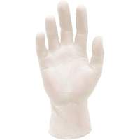 Synthetic Stretch Medical Examination Gloves, Large, Vinyl, 5-mil, Powder-Free, White, Class 2 SGU410 | Meunier Outillage Industriel