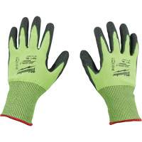 Gants &agrave; haute visibilit&eacute; enduits par trempage, Taille 2T-Grand, Calibre 15, Rev&ecirc;tement Polyur&eacute;thane, Enveloppe en Poly&eacute;thyl&egrave;ne, ASTM ANSI niveau A5 Meunier Outillage Industriel