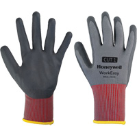 Gants de protection contre les coupures WorkEasy, Taille 6/T-petit, Calibre 13, Rev&ecirc;tement Mousse de nitrile, Enveloppe en Polyester, EN 388 niveau 1 Meunier Outillage Industriel