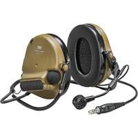 Casque VI NIB avec fils de sortie unique Peltor ComTac, Style Cordon cervical, 22 dB Meunier Outillage Industriel