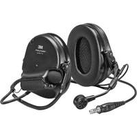 Casque VI NIB avec fils de sortie unique Peltor ComTac, Style Cordon cervical, 22 dB Meunier Outillage Industriel