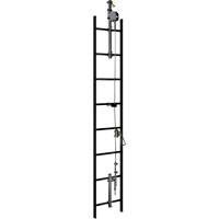 20' Lad-Saf Cable Vertical Safety System, Galvanized Steel Meunier Outillage Industriel