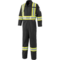 7702BK Combinaison ignifuge et r&eacute;sistant &agrave; l'arc &eacute;lectrique 88/12 FR-Tech, Taille 36, Noir, 9,7 cal/cm² Meunier Outillage Industriel