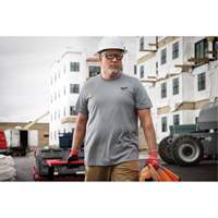 T-shirt de travail hybride, Hommes, Petit, Gris Meunier Outillage Industriel