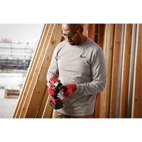 T-shirt de travail hybride, Hommes, Petit, Gris Meunier Outillage Industriel