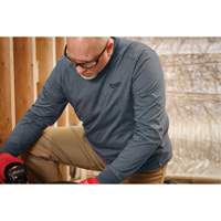 T-shirt de travail hybride, Hommes, Petit, Bleu Meunier Outillage Industriel