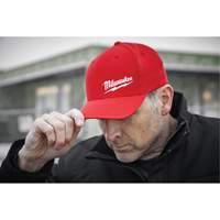 Flexfit&reg; Fitted Hat, Red, Poly-Cotton Meunier Outillage Industriel
