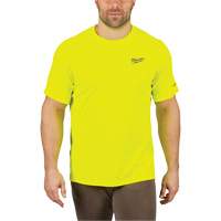 Workskin Lightweight High Visibility Shirt, Men's, Small, Yellow Meunier Outillage Industriel